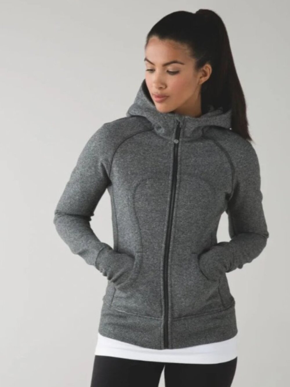 Lululemon Scuba Hoodie Heathered Speckled Black 4